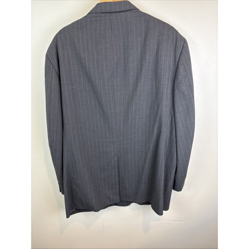 Vtg Brooks Brothers Brooksease Pinstripe Navy 100% Wool Blazer Jacket 50 R USA - Picture 9 of 13